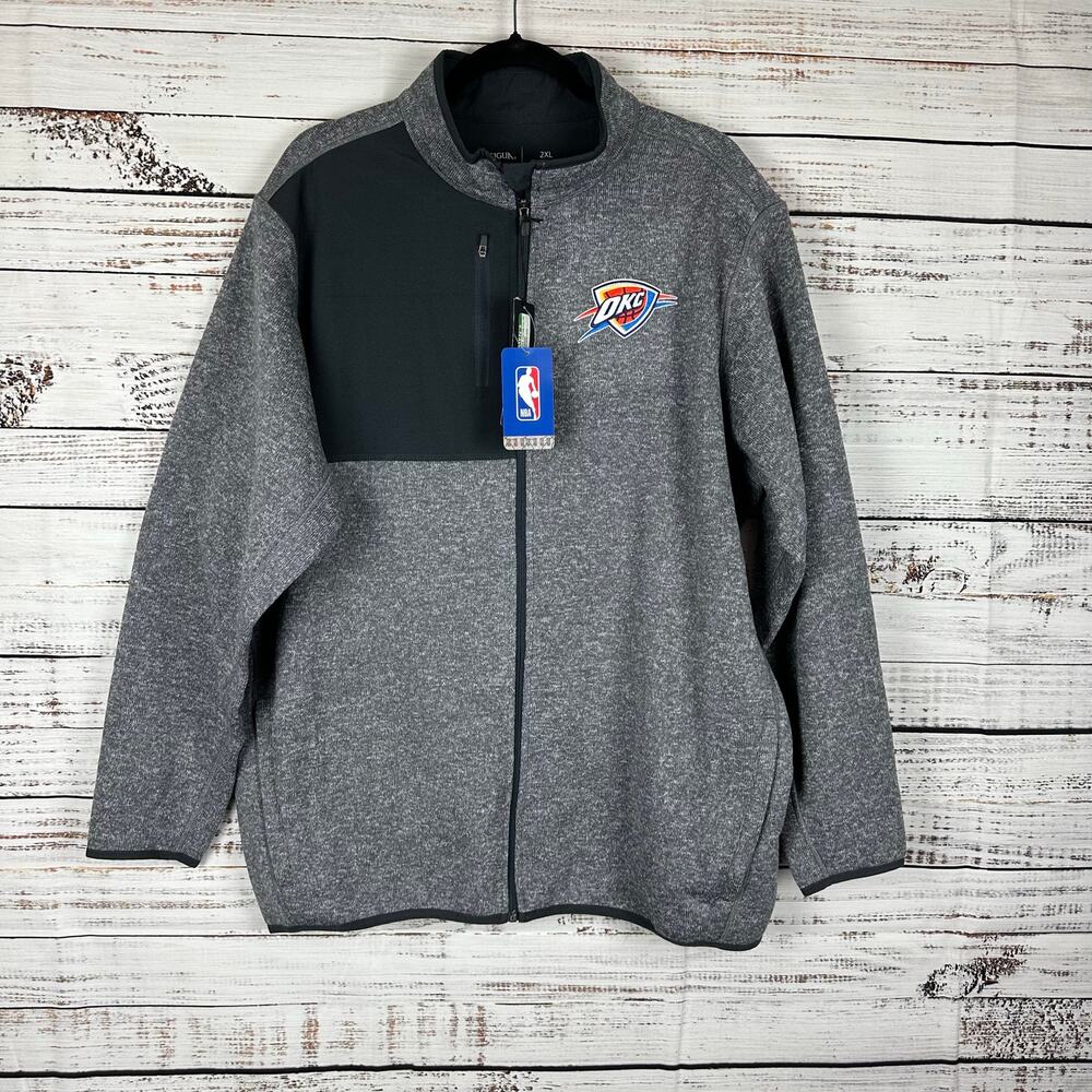 NWT Antigua NBA Oklahoma City Thunder Basketball Fortune Full Zip Jacket Mens 2X